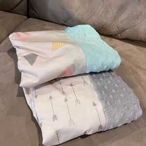 Cloud Island Wipeable Changing Pad Covers - Set of 2